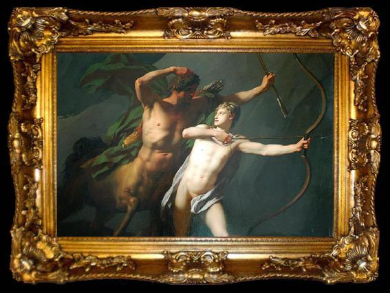 framed  Baron Jean-Baptiste Regnault The Education of Achilles, ta009-2